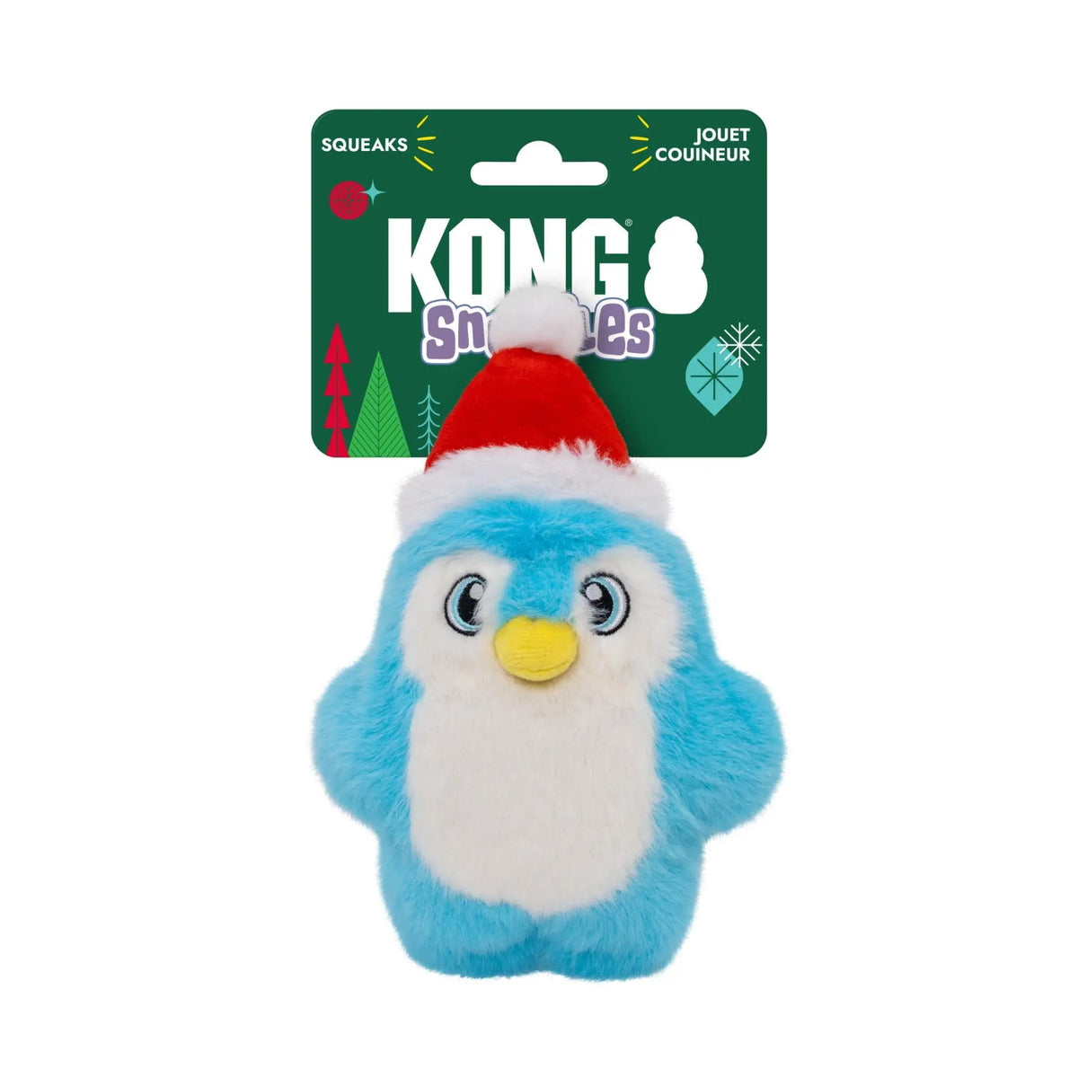 KONG Holiday Snuzzles Santa Penguin Dog Toy small/medium The Groomers Tuck Shop