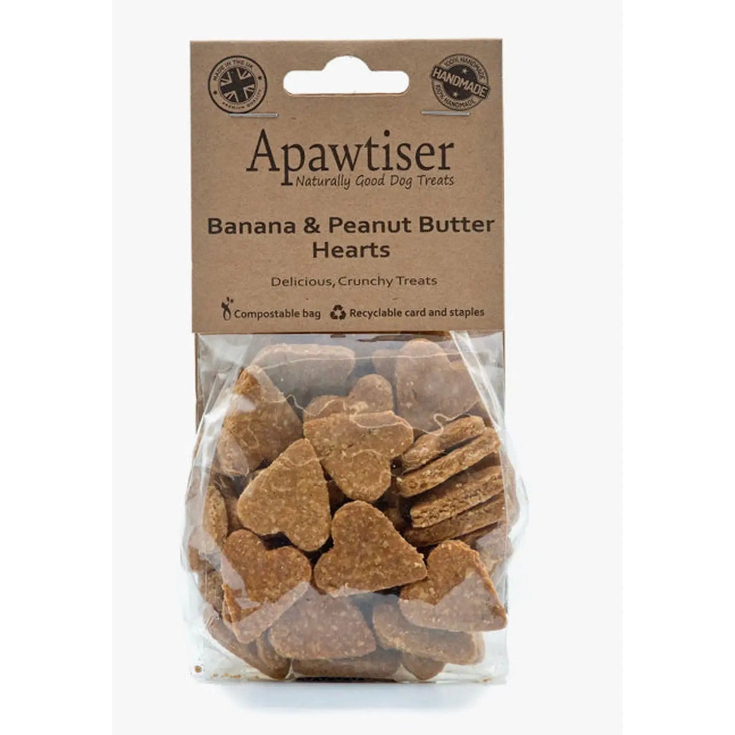 Banana and Peanut Butter Hearts - The Groomers Tuck Shop
