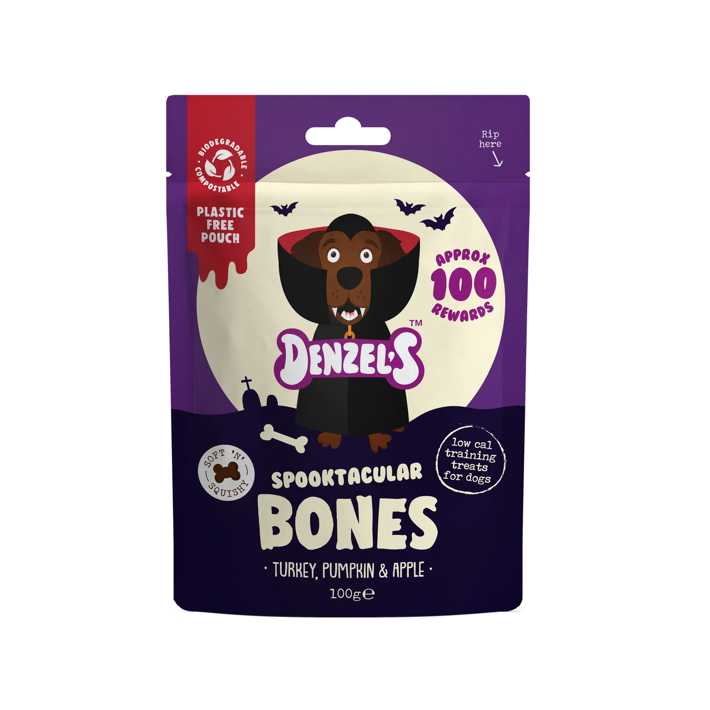 Denzel's Halloween Spooktacular Bones for Dogs - 100g The Groomers Tuck Shop