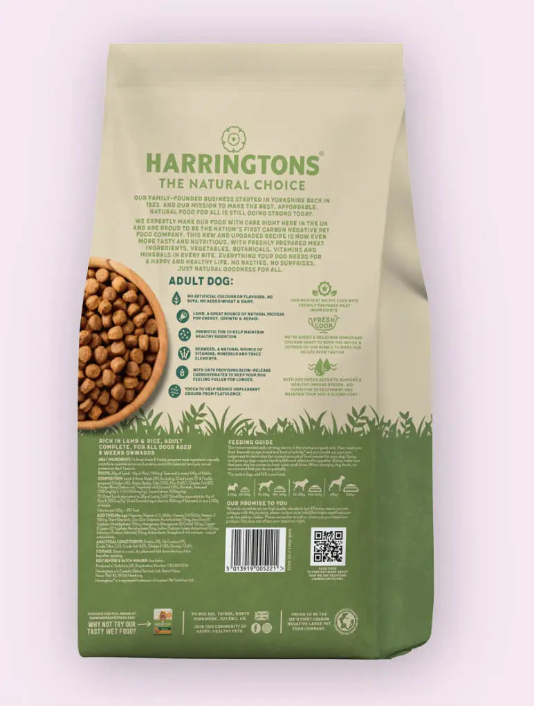 Harringtons Adult Lamb & Rice The Groomers Tuck Shop