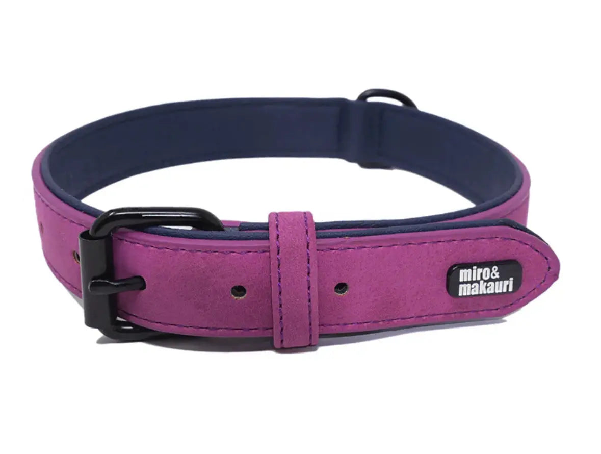 Miro & Makauri Purple Collar Large The Groomers Tuck Shop