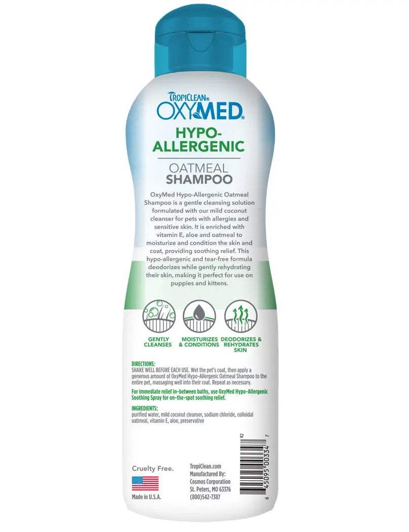 Hypoallergenic oatmeal shampoo - The Groomers Tuck Shop