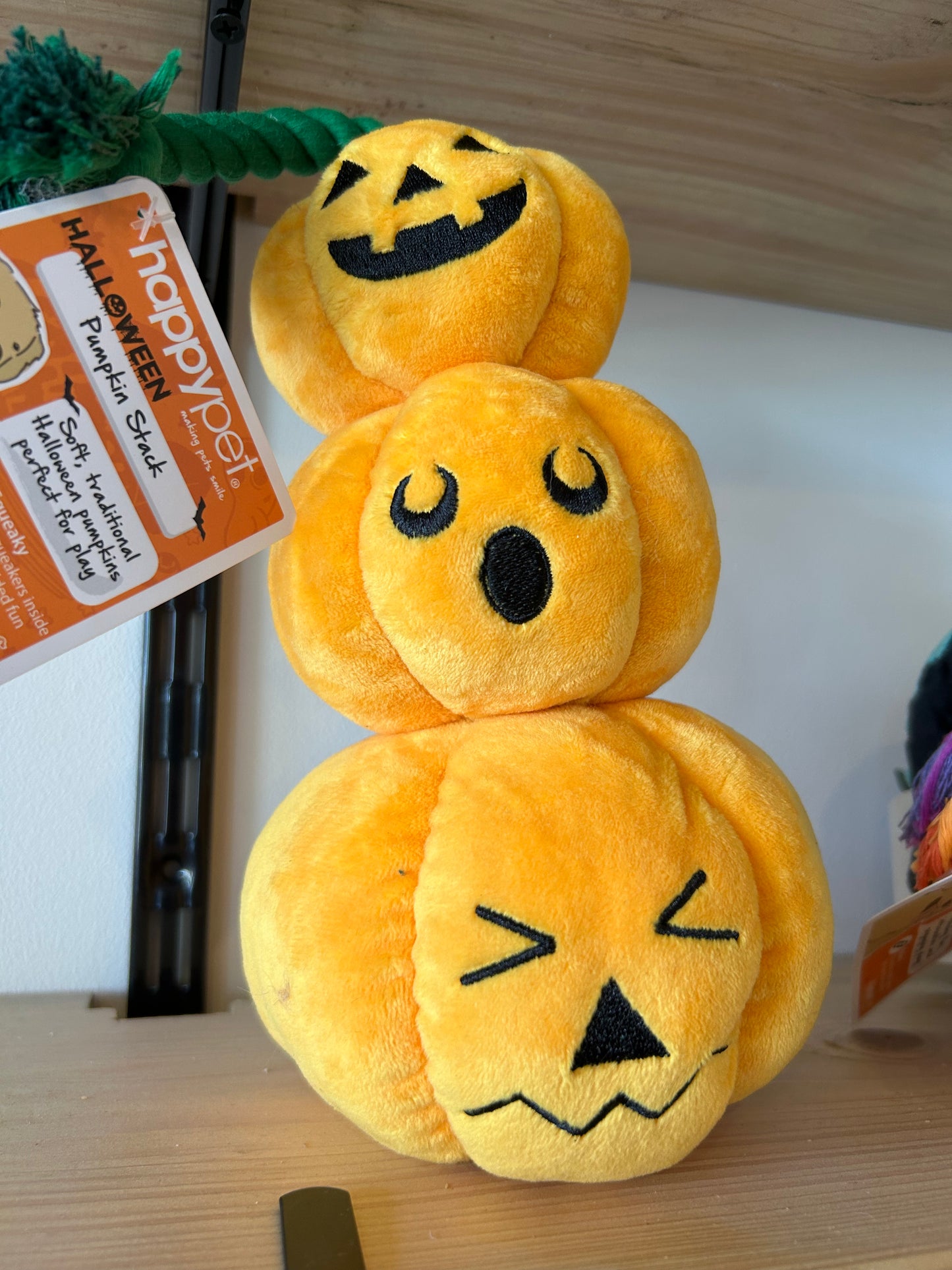 Halloween with our Pumpkin Stack Dog toy The Groomers Tuck Shop