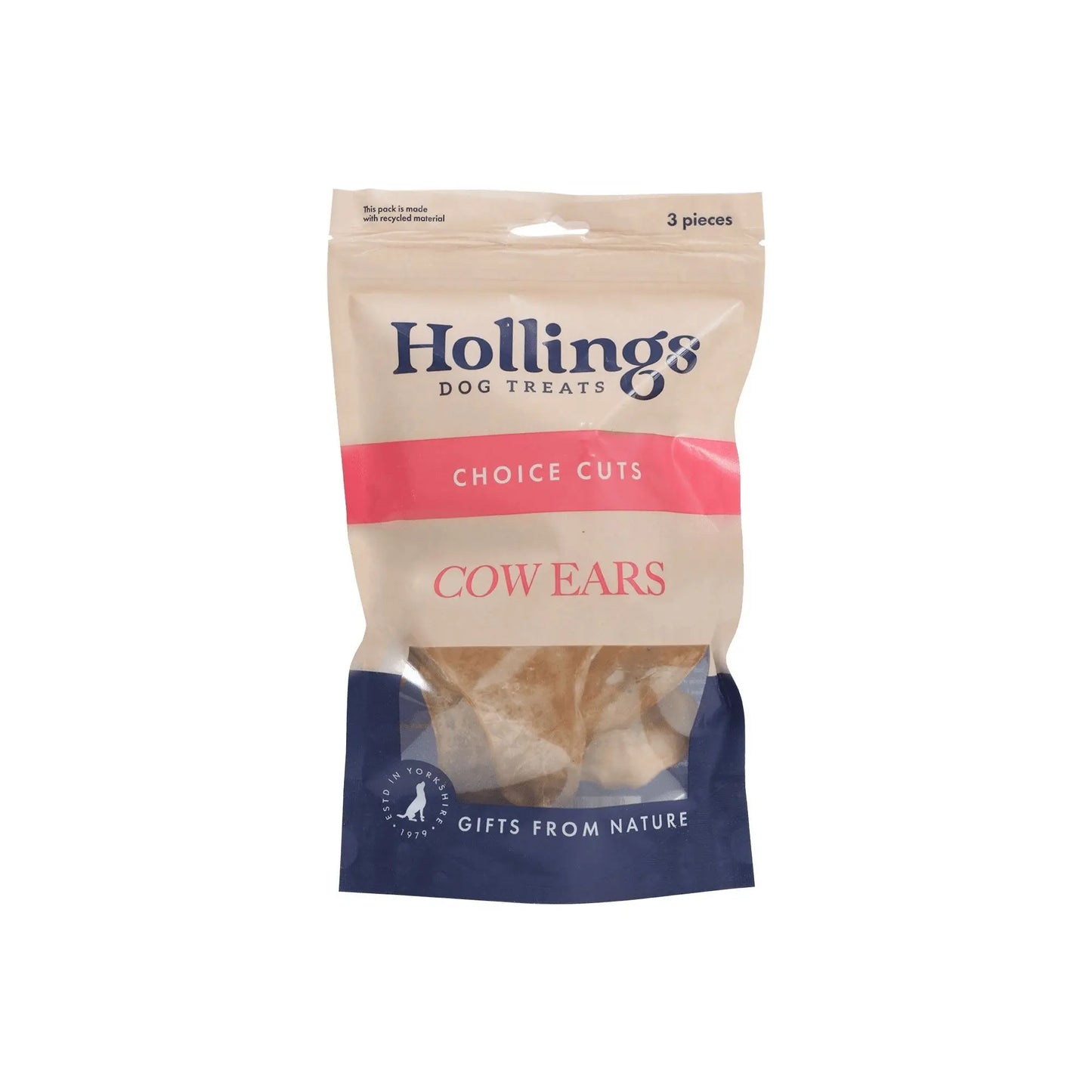 Hollings Cow Ears 3Pk The Groomers Tuck Shop