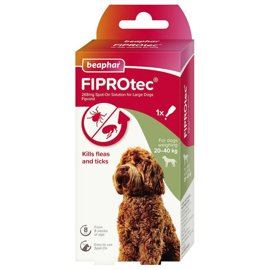 Beaphar FIPROtec® Flea & Tick Spot-on 20-40kg - The Groomers Tuck Shop