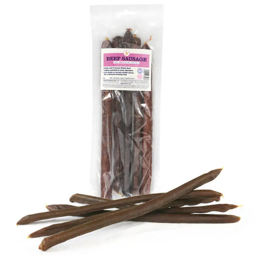 Jr Pet British Premium Beef Sausage PK5 The Groomers Tuck Shop