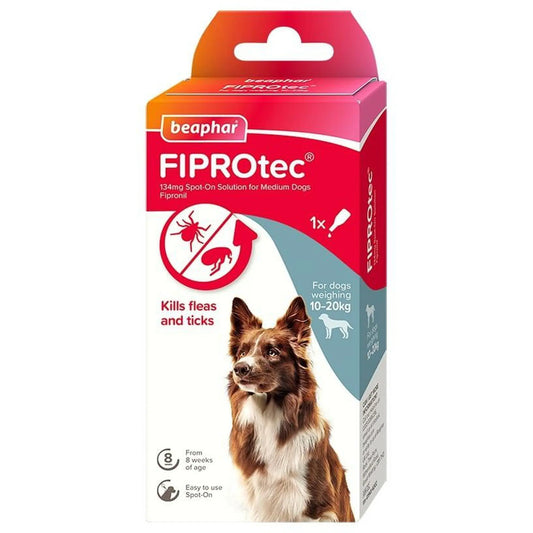 Beaphar FIPROtec® Flea & Tick Spot-on 10-20kg - The Groomers Tuck Shop