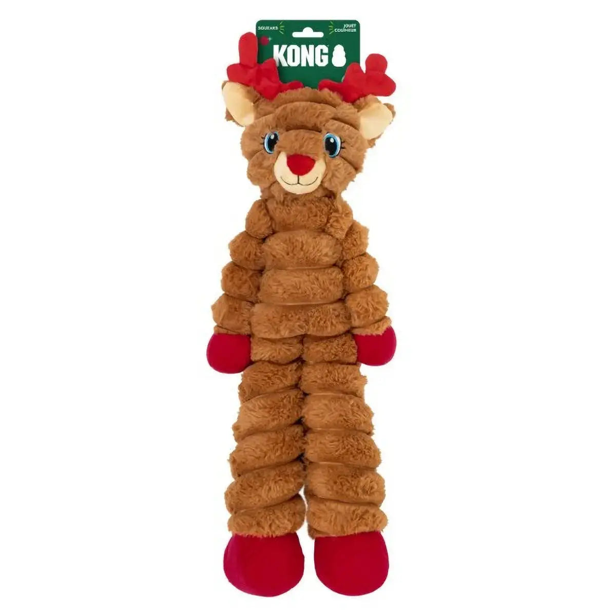 KONG Holiday 2026 Shakers Crumples Reindeer Red XL The Groomers Tuck Shop
