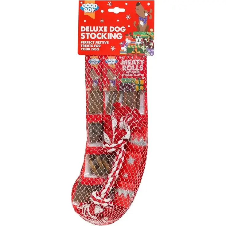 Good boy deluxe dog treat stocking The Groomers Tuck Shop