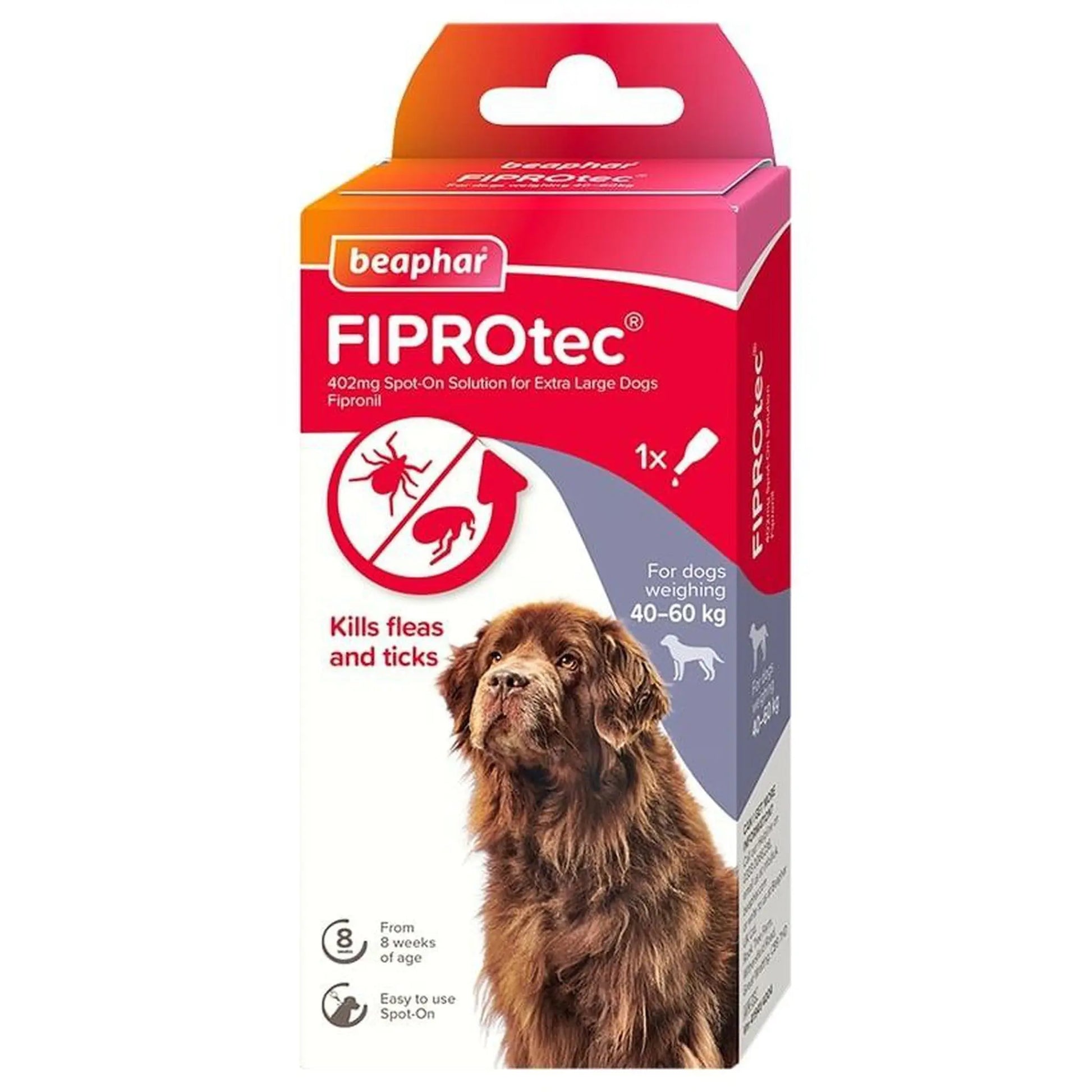 Beaphar FIPROtec® Flea & Tick Spot-on 40-60kg - The Groomers Tuck Shop