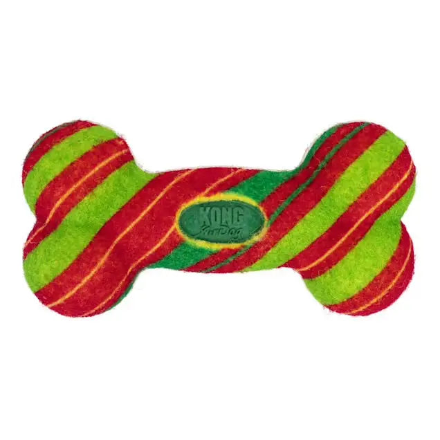 KONG Holiday 2026 AirDog Squeaker Bone Stripe Small The Groomers Tuck Shop