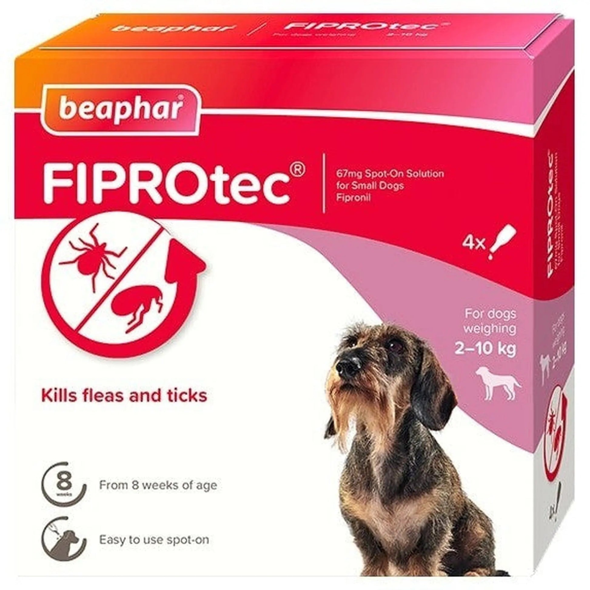 Beaphar FIPROtec® Flea & Tick Spot-On 2-10kg - The Groomers Tuck Shop