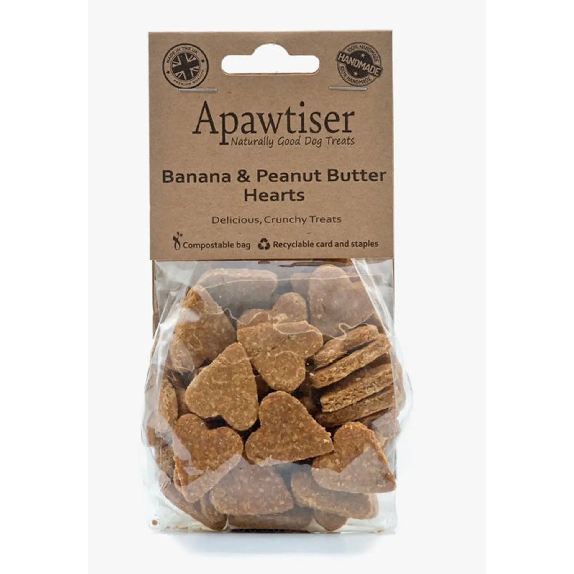 Banana and Peanut Butter Hearts - The Groomers Tuck Shop