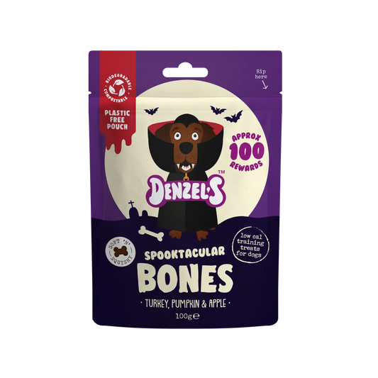 Denzel's Halloween Spooktacular Bones for Dogs - 100g The Groomers Tuck Shop