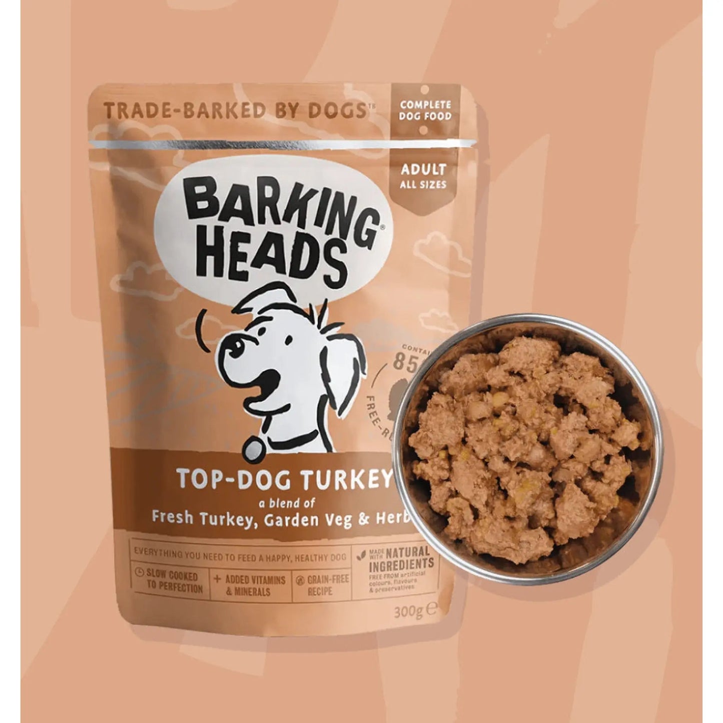 Barking Heads Top Dog Turkey Food - The Groomers Tuck Shop