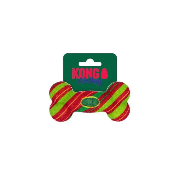 KONG Holiday 2026 AirDog Squeaker Bone Stripe Small The Groomers Tuck Shop