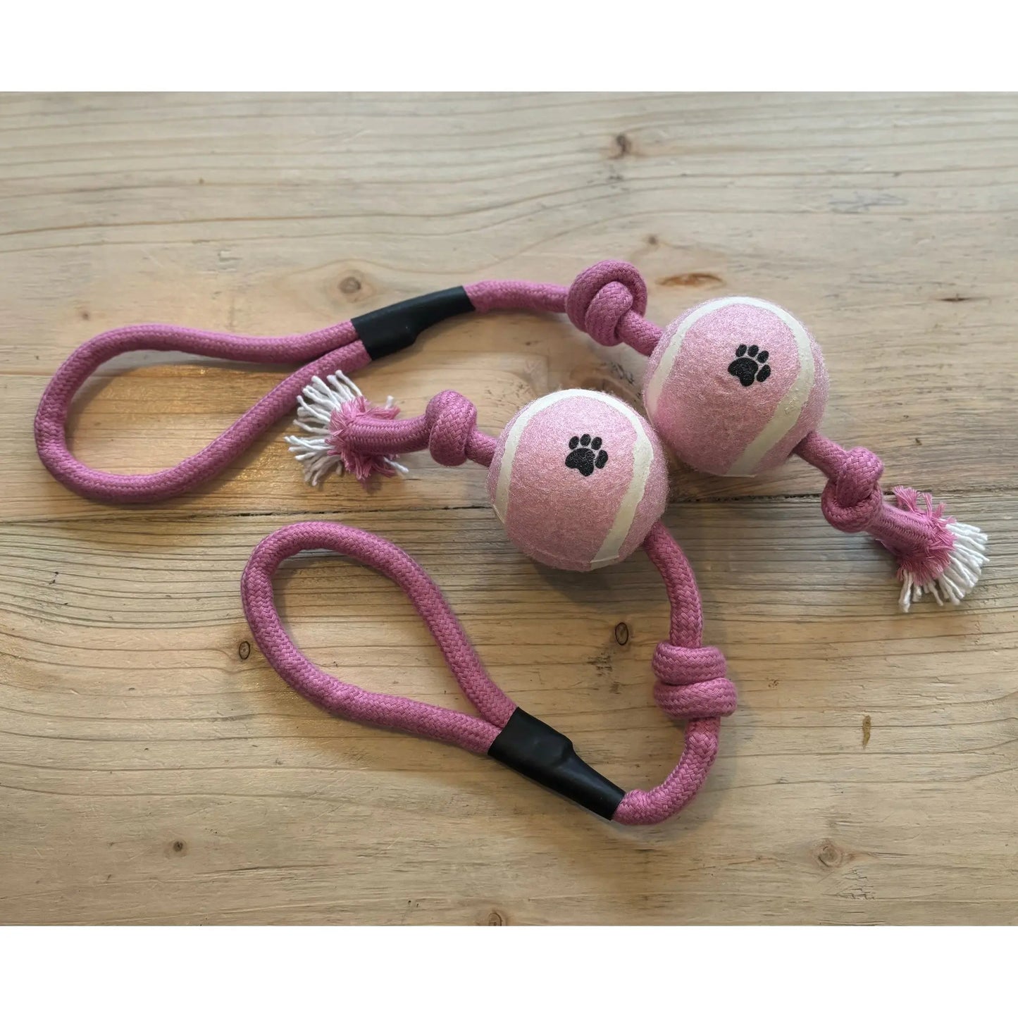 Pink Tennis Ball Tugger - The Groomers Tuck Shop