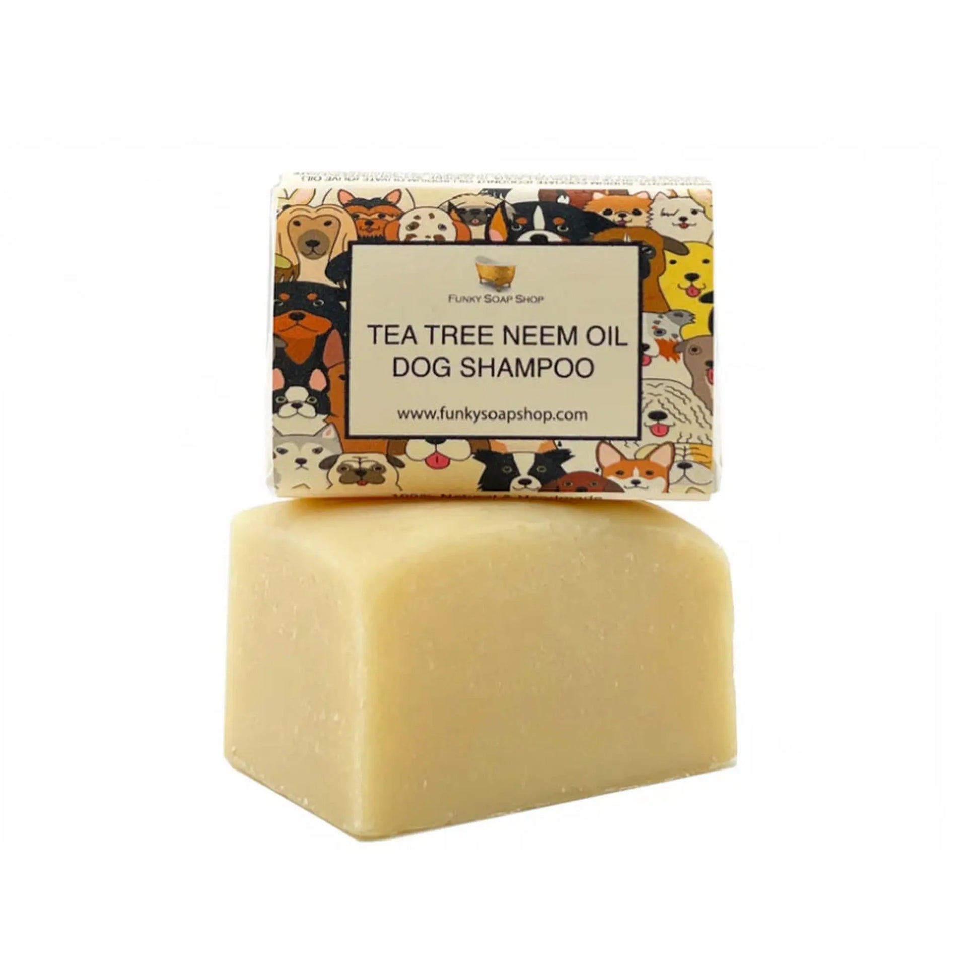 Tea Tree & Neem Organic Dog Shampoo Bar - The Groomers Tuck Shop