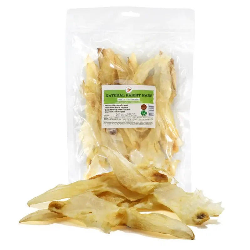 JR Pet Rabbit Ears Natural Chews for Dogs (100 g) The Groomers Tuck Shop