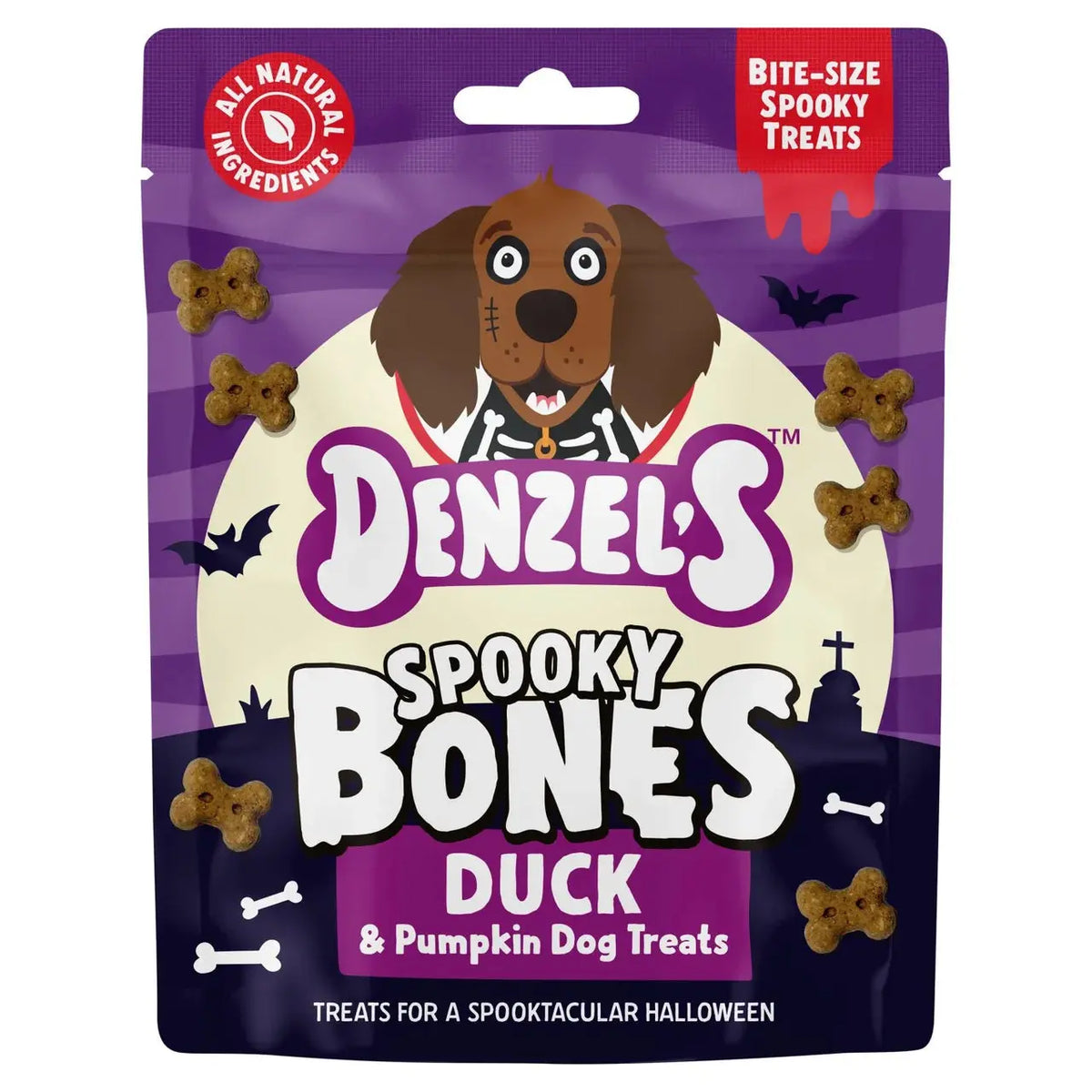 Denzel's Halloween Spooky Bones for Dogs - 100g The Groomers Tuck Shop