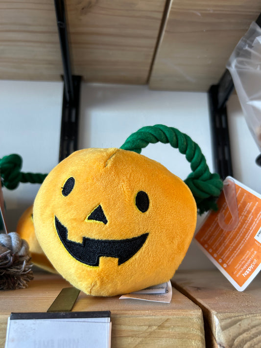 Happy Pet Halloween Pumpkin Rope Dog Toy The Groomers Tuck Shop