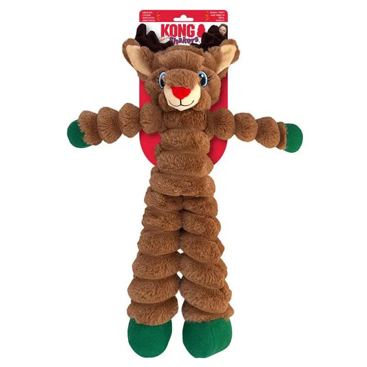 KONG Holiday Shakers™ Crumples Reindeer Dog Toy - X-Large The Groomers Tuck Shop