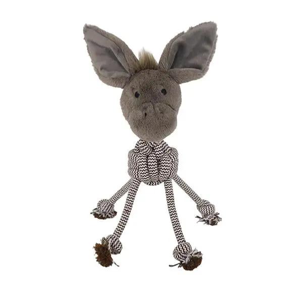 Cupid & Comet | Christmas Plush Dog Toy | Festive Rope Donkey The Groomers Tuck Shop
