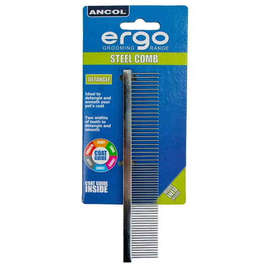 Ancol Ergo Aluminium Comb The Groomers Tuck Shop