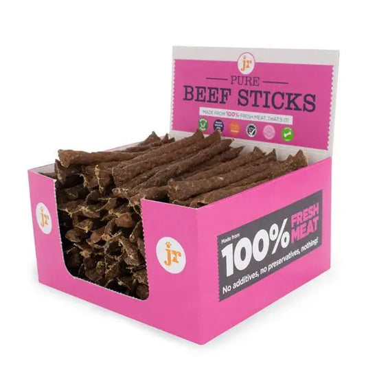 JR Pet Products Pure Beef Sticks 9pk The Groomers Tuck Shop