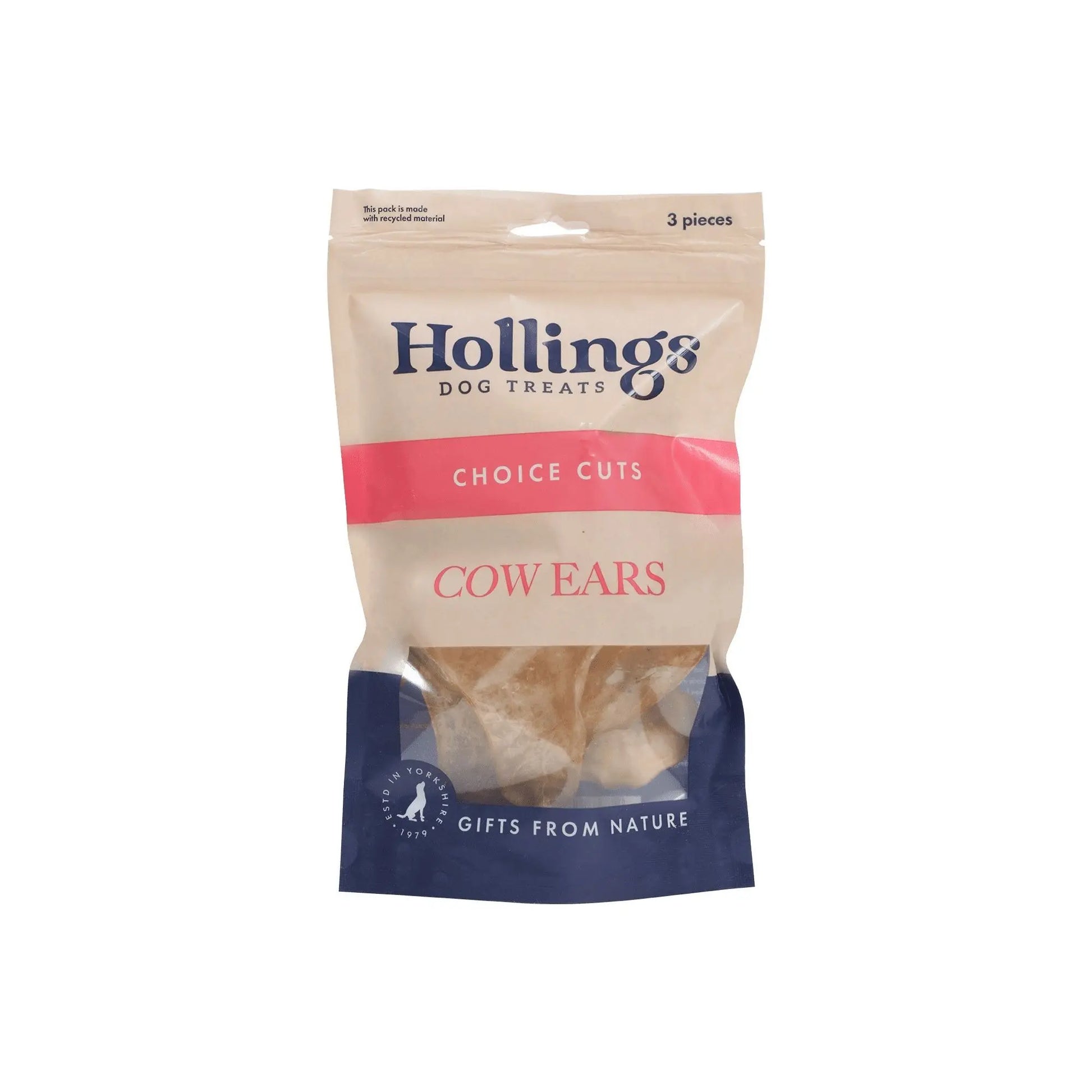Hollings Cow Ears 3Pk The Groomers Tuck Shop
