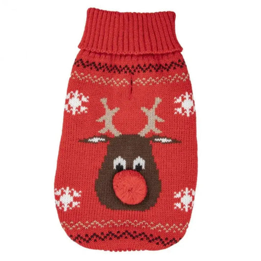 Rudolf jumper red small The Groomers Tuck Shop